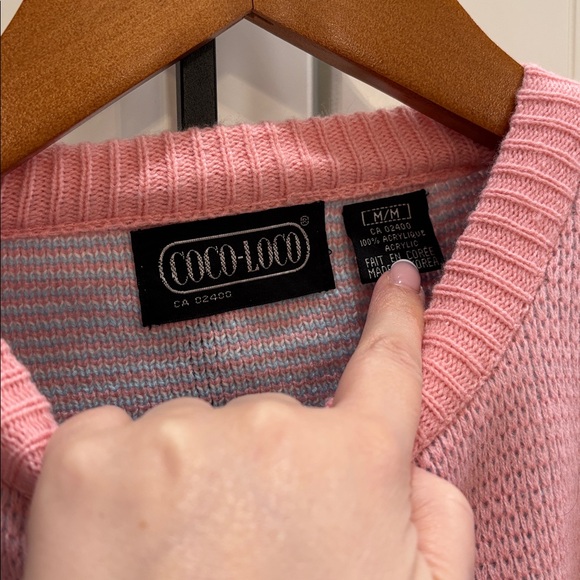 Pink Floral Patterned Sweater - Picture 2 of 5